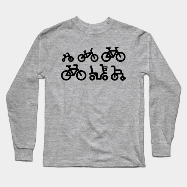 Evolution mountain bike MTB ATB biking bicycle Long Sleeve T-Shirt by LaundryFactory